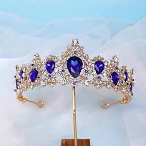 Headpiece Costume Greek Goddess Celestial Tiara Headdress Cosplay Party blue